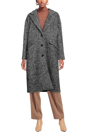 PALTÒ Tweed Coat with Bicolor Pattern