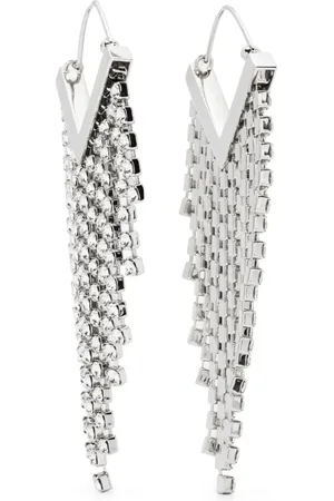 Isabel Marant Earrings, female, , ONE SIZE, Transparent Silver Loop Earrings
