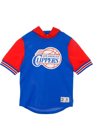 Mitchell & Ness Short Sleeve Hooded Mesh Sweatshirt NBA