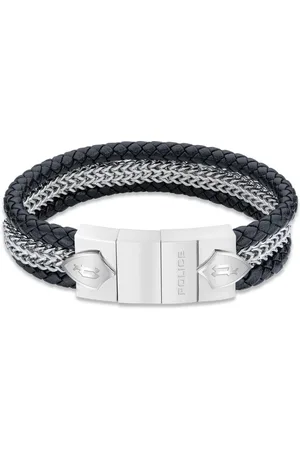 Police Bracelets, male, , ONE SIZE, Mens Bracelet Steel Black 210mm Lance Peagb2119801