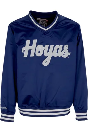 Mitchell & Ness Sweatshirts, male, , L, Georgetown Hoyas Satin Jacket