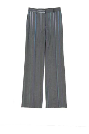 Alberta Ferretti Straight Trousers, female, , XS, Wool Blend Flared Leg Trousers