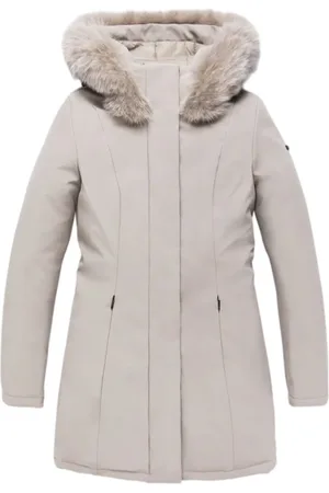 RefrigiWear Winter Jackets, female, , XL, Fur Jacket with Logo Sleeve