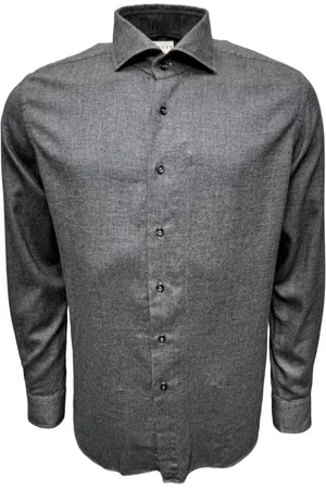 Xacus Washed Flannel Cotton Lyocell Anthracite