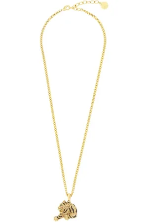 Roberto Cavalli Gold Tiger Pendant Necklace