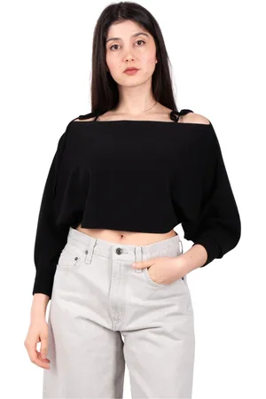 Roberto Collina Off-Shoulder Cropped Jumper