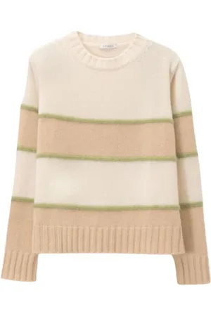 ROSSO35 Striped crew neck top
