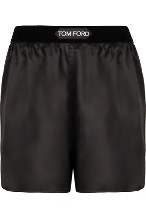 Tom Ford Silk Satin Logoed Elastic Waistband Shorts