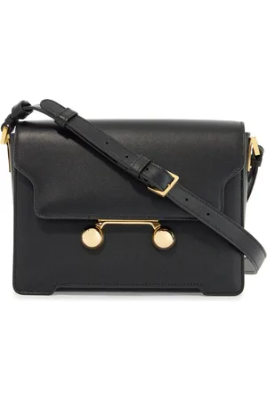 Marni Cross Body Bags, female, , ONE SIZE, Calfskin Shopping Bag with Distinctive Closure