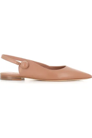 MALONE SOULIERS Leather Slingback Ballerina Shoes