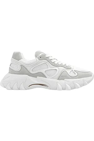 Balmain Sneakers, male, , 7 UK, Basket B-East Leather Trainers
