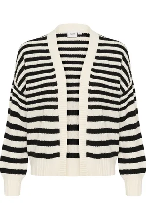 Saint Tropez Striped Open Cardigan