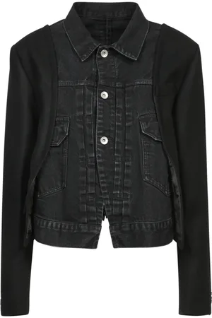 SACAI Denim Jackets, female, , L, Denim Wool Jacket