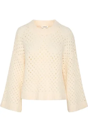 Soaked in Luxury Round-neck Knitwear, female, , S, Mesh Pullover Jumper Whisper Style
