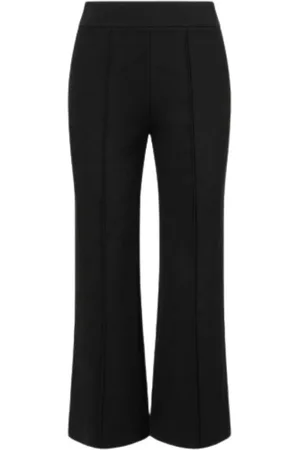 Staud Cropped Trousers, female, , XL, Stretchy Ponte Knit Ankle Pant