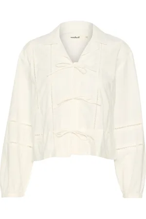 Soaked in Luxury Blouses, female, , L, Feminine Shirt Blouse with Tie Detail