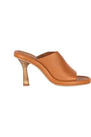 Paloma Barceló Heeled Mules, female, , 5 UK, Leather Sandal with High Heel