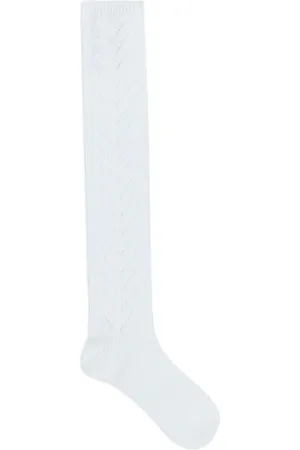 VALENTINO Socks, female, , S, Ribbed Underwear with Perforated Detailing