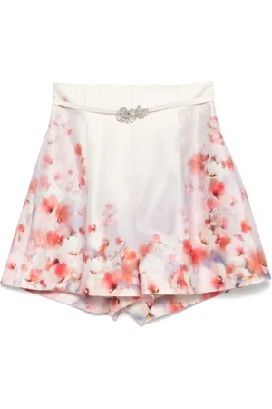 ZIMMERMANN Red Shorts with Detachable Belt