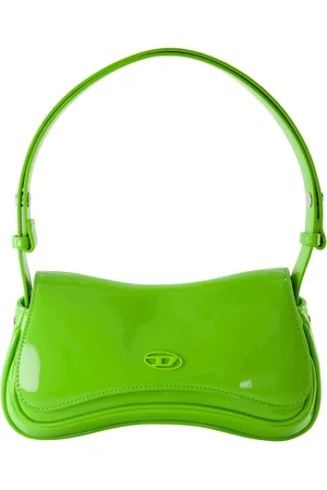 Diesel Handbags, female, , ONE SIZE, Glossy Vert Clutch Spring-Summer 2025