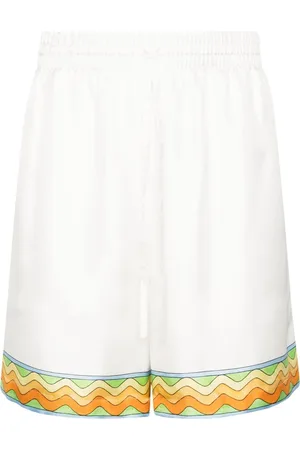 Casablanca Casual Shorts, male, , S, Silk Drawstring Shorts