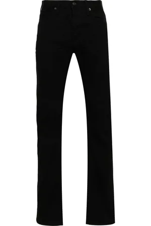 Tom Ford Cotton Blend Jeans with Leather Logo