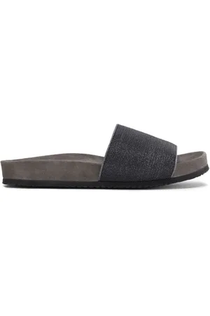 Brunello Cucinelli Luxurious Leather Slippers