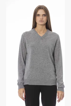 BALDININI V-neck Knitwear, female, , M, Trendy Long Sleeve V-Neck Top