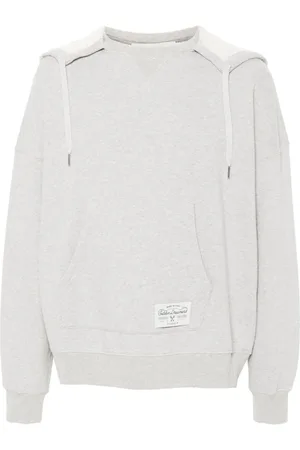 Golden Goose Melange Effect Hoodie with Slogan Print