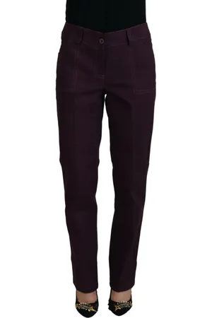 Bencivenga Slim-fit Trousers, female, , 2XL, Elegant Tapered Cotton Trousers