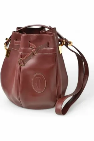 Cartier Pre-owned Bucket Bags, female, , ONE SIZE, Pre-owned Leather shoulder-bags