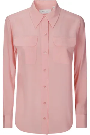 Equipment Shirts, female, , M, Silk Button-Up Shirt