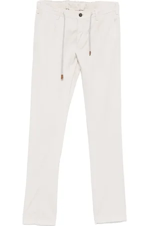 ELEVENTY Chinos, male, , W32, Lyocell/Cotton Drawstring Trousers