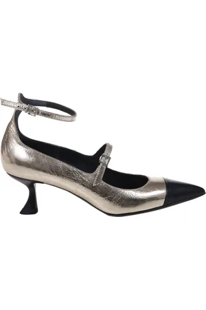 SERGIO LEVANTESI Platino Leather Cardy5 Decollete Shoes