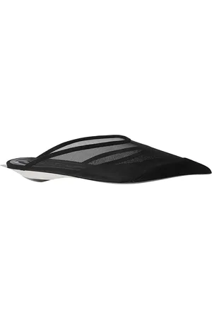 MUGLER Pointy Mesh Flat Mules
