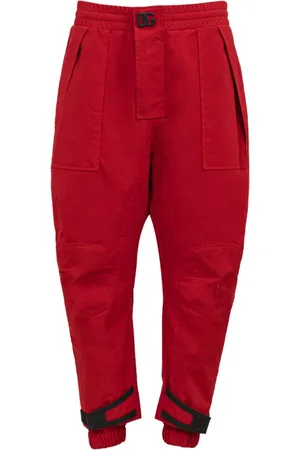 Dolce & Gabbana Straight Trousers, male, , M, Cargo Trousers with embossed logo