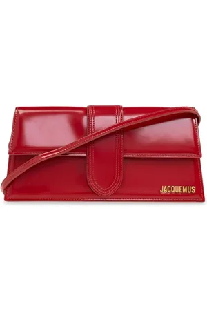 Jacquemus Shoulder Bags, female, , ONE SIZE, Crimson Foldover Top with Single Shoulder