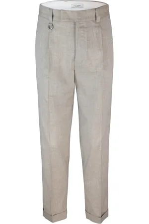 Paolo Pecora Suit Trousers, male, , M, Slim Fit Belted Trousers