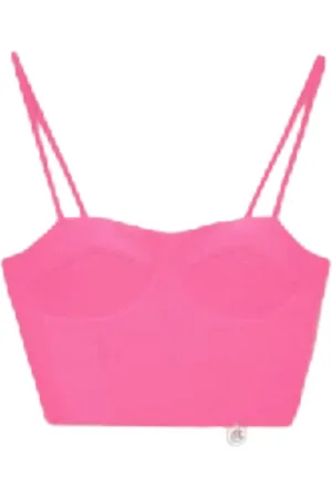 Cycle Sleeveless Tops, female, , M, Bustier Top with Metal Logo