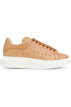 Alexander McQueen Luxury Leather Lace-Up Trainers