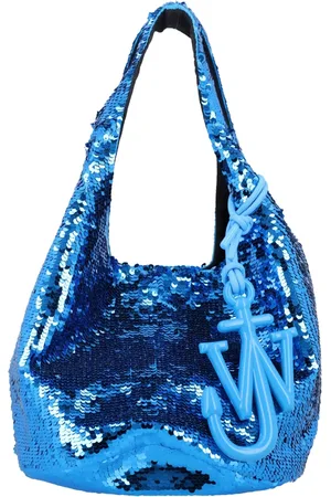 J.W.Anderson Shoulder Bags, female, , ONE SIZE, Sequin Shopper Handbag Acqua Ss25