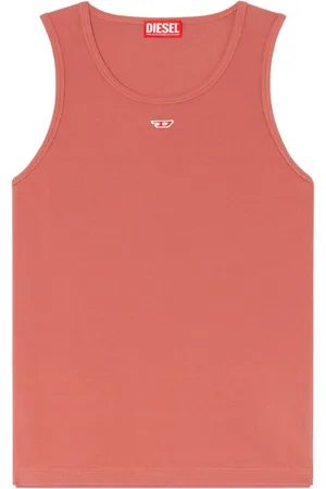 Diesel Sleeveless Tops, male, , L, Rose Crew Neck Tank Top