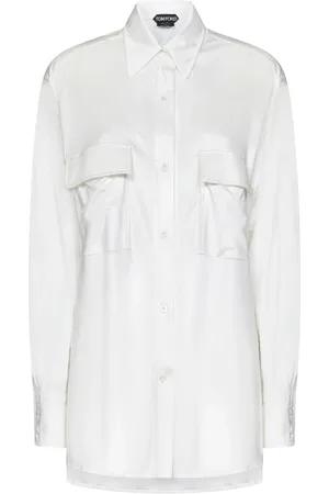 Tom Ford Satin Shirt Elegant Patch Pockets