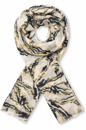 Masai Winter Scarves, female, , ONE SIZE, Printed Wool Scarf Plaza Taupe
