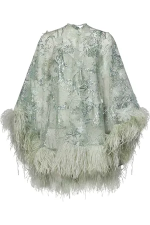 Zuhair Murad Short Dresses, female, , M, Sequin Kimono Sleeve Floral Dress
