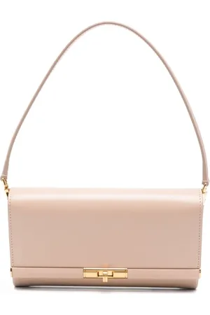 Dolce & Gabbana Shoulder Bags, female, , ONE SIZE, Beige Twist-Lock Shoulder Bag
