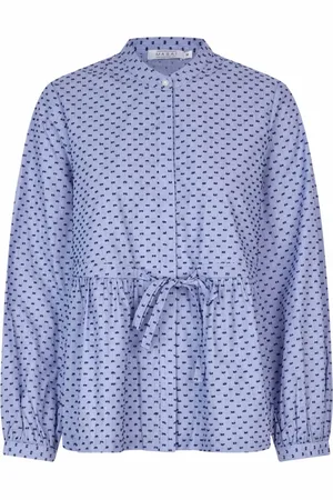 Masai Navy Blazer Shirt with Dotted Print