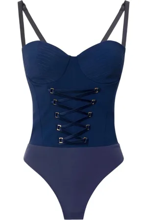 Elisabetta Franchi Body, female, , XS, Bodysuit with Satin Ribbons