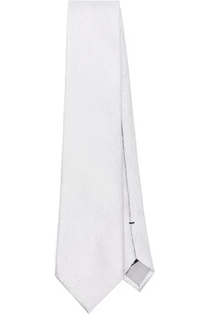 Tom Ford Silk Diagonal Basket Weave Tie