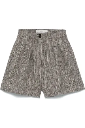 Golden Goose Wool Herringbone Shorts